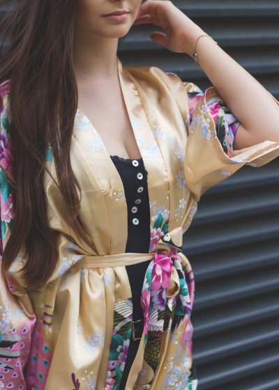 Kimono na bežné nosenie zlaté