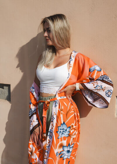 Letné pestrofarebne boho kimono