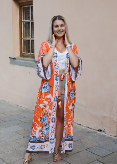 Letné pestrofarebne boho kimono