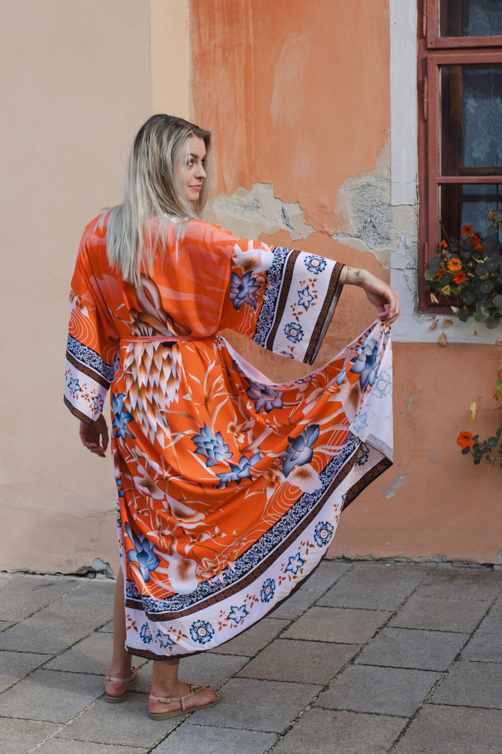 Letné pestrofarebne boho kimono