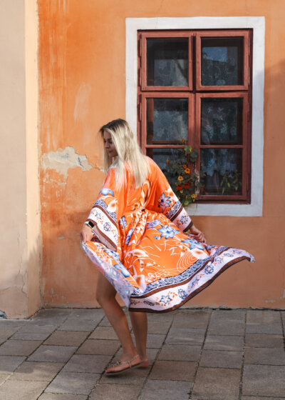 Letné pestrofarebne boho kimono