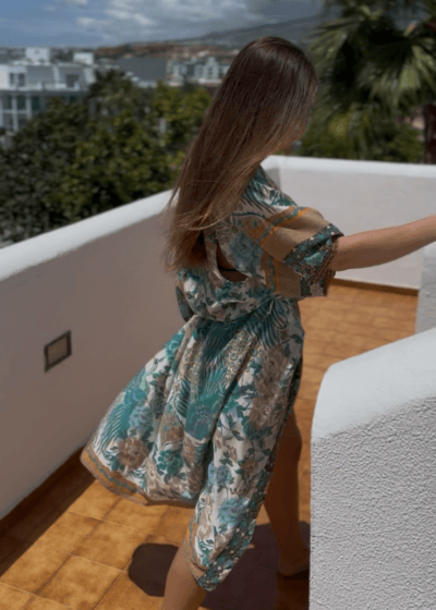 Kimono Azura Tyrkysové